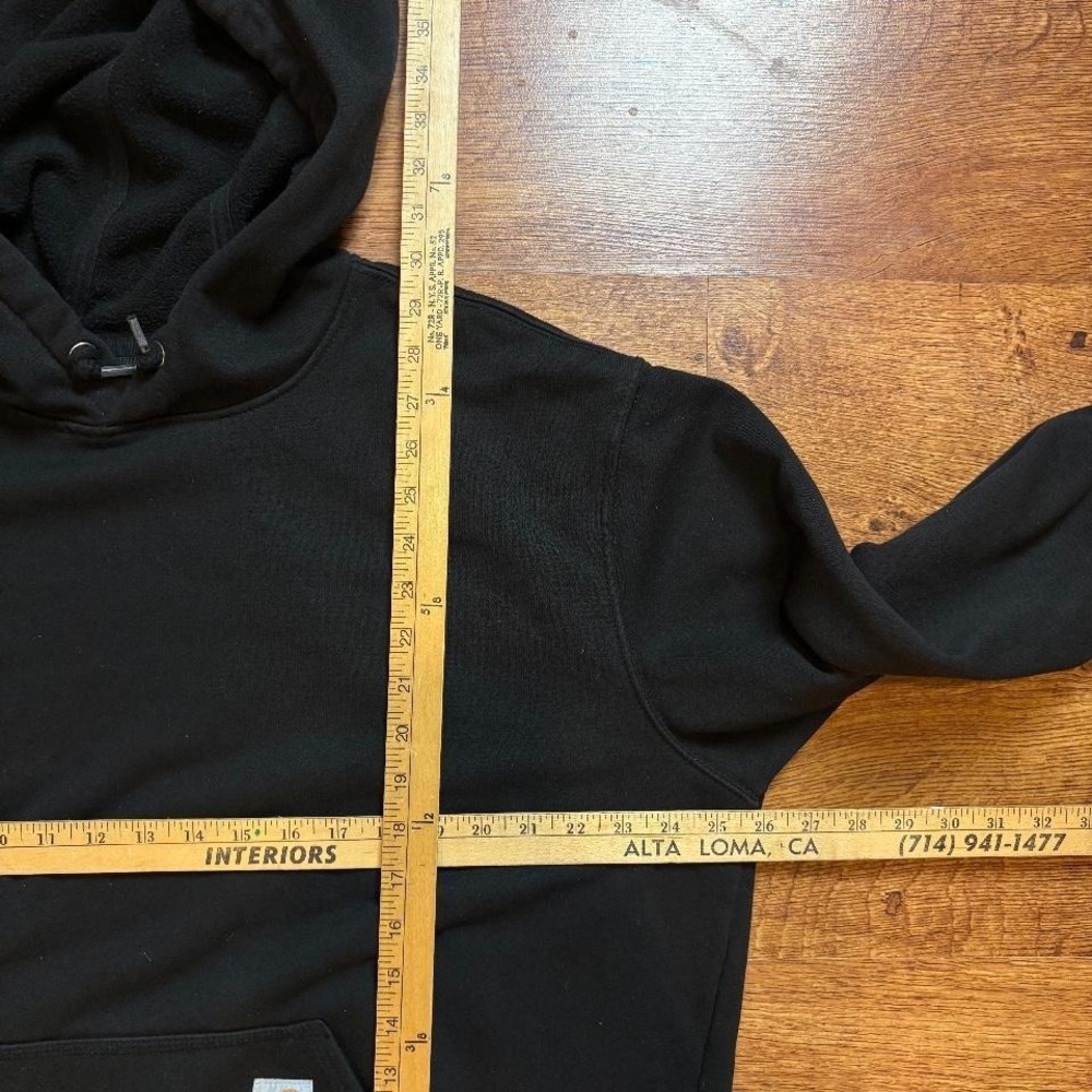 Carhartt black hoodie with pockets and freedom forever embroidery right side - Picture 6 of 7